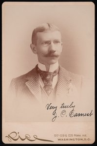 Portrait de J.P. Earnest, entre 1889 et 1897