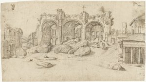 Ruines de la basilique de Maxence et Constantin, Rome