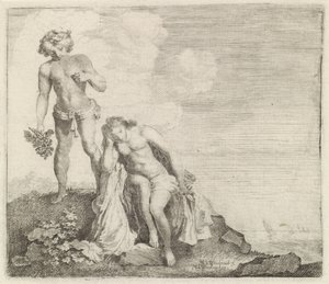 Bacchus trouve Ariane à Naxos - Moyses van Wtenbrouck
