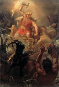 Le combat de Thor avec les géants - Mårten Eskil Winge