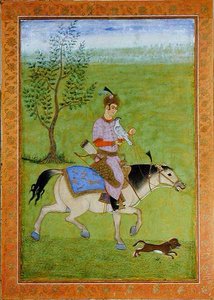 Un prince chassant à cheval, de l