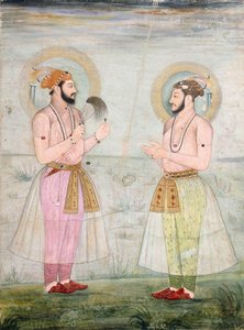 Portraits du prince Dara Shikoh et du prince Sulaiman Shikoh Nimbate, c.1665