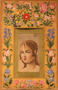 Jeune beauté, Iran, 1740-1750 - Muhammad Sadiq