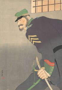 Impression, soldat avec épée, vers 1906