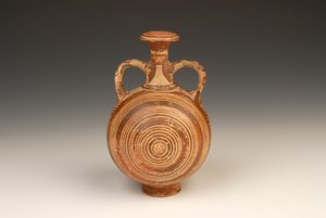 Aryballos Pilgrim Flask 1400-1370 av. J.-C. terre cuite