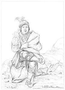 Amérindien, frontière nord-ouest, 1841 - Myers and Co