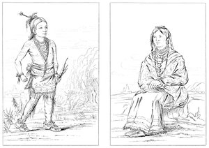 Amérindiens, frontière nord-ouest, 1841 - Myers and Co