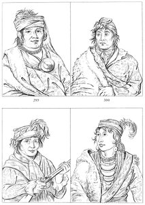 Chefs séminoles, Fort Moultrie, Caroline du Sud, 1837-1838 1841 - Myers and Co