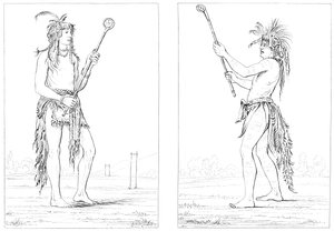 Joueurs de balle Sioux, 1841 - Myers and Co
