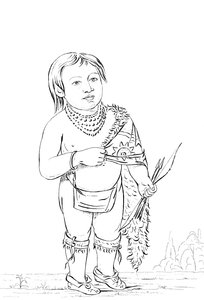 Chef amérindien de six ans, 1841