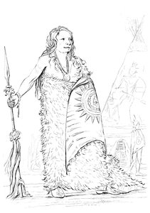 Fumée, chef de la tribu Ponca, 1841