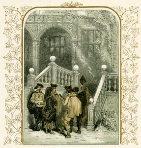 Chanteurs de Noël - illustration par Birket Foster