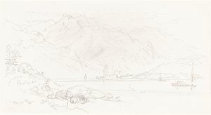 Lac dans un paysage montagneux