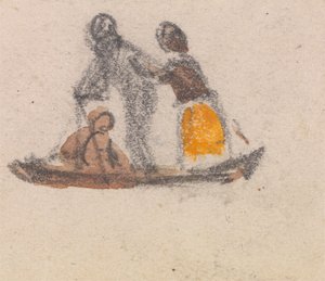 Une des trois études de gondoles