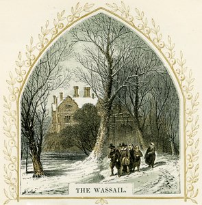 Le Wassail - illustration par Birket Foster - Myles Birket Foster