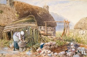 Jour de lessive à Balmarcara, vers 1860