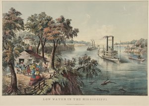 Basse eau dans le Mississippi, 1868
