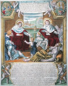 SS. Côme et Damien guérissant les pauvres - N. Picart