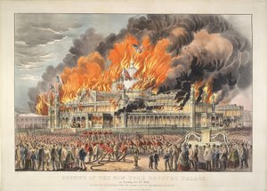 Incendie du Crystal Palace de New York le mardi 5 octobre 1858