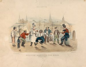 Cuffee dansant pour des anguilles – Marché Catharine (La vie à New York)
