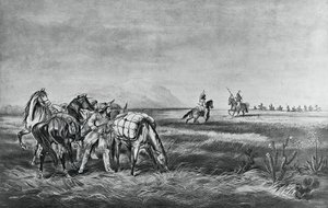 Paix ou guerre, Rencontre entre les Indiens et les chasseurs blancs, publié par Colin Simkin