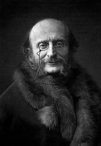 Compositeur français Jacques Offenbach (1819-1880) vers 1876 (photo n/b) - Nadar