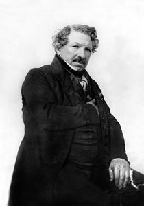 Peintre français inventeur du diorama et du daguerréotype (1837), co-inventeur de la photographie (1839), photo de Nadar