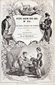 Frontispice de « Petits albums pour rire numéro 25. Ils nous ont écrit de Paris. Deuxième partie », 1850 (gravure) - Nadar