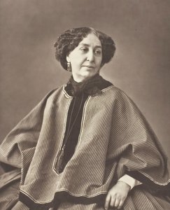 Georges Sand née Amantine Lucile Aurore Dupin, romancière française, 1804-1876, 1864
