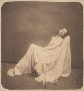 [Modèle assis, partiellement drapé], 1856-59 - Nadar