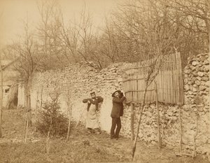 Ermitage de Sénart, un jardinier et Jules Belaube