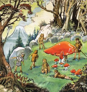 Les garçons perdus, illustration de "Peter Pan" de J.M. Barrie (gouache sur papier) - Nadir Quinto