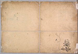 Deux éléphants se battant dans une cour devant Muhammad Shah, vers 1730-40 - Nainsukh