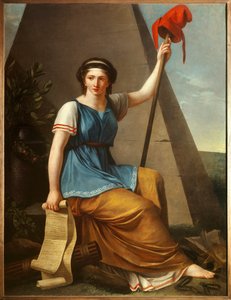La Liberté. Allégorie de la Liberté en femme avec un bonnet phrygien - Nanine Vallain