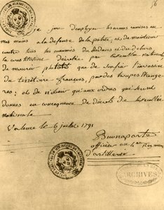 Serment constitutionnel de Napoléon - Napoleon Bonaparte I