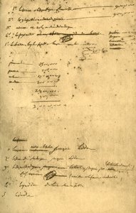 Notes concernant le traité de Leoben, mars 1797