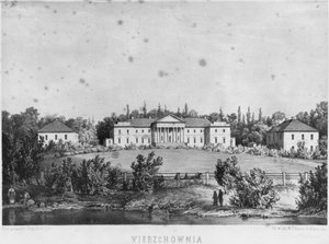 Le Château de Wierzchownia, résidence de la comtesse Evelina Hanska, épouse du romancier français Honoré de Balzac