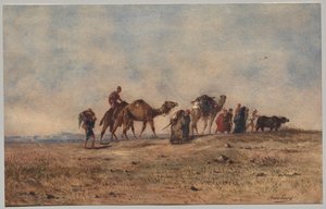Une Caravane dans le Désert