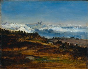 Les Pyrénées, le Pic du Midi de Bigorre, 1871-1872 - Narcisse Diaz de la Pena