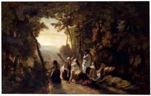 La Lamentation de la fille de Jephté, 1846 - Narcisse Virgile Diaz de la Peña