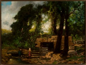 Paysage avec ruines - Narcisse Virgile Diaz de la Peña