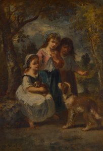 Trois petites filles - Narcisse Virgile Diaz de la Peña