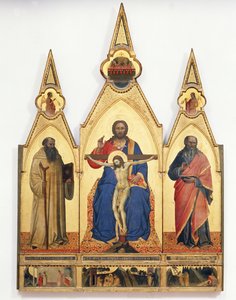 La Sainte Trinité avec Saint Romuald et Saint André