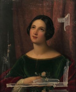 Fille avec des fleurs - Natale Schiavoni