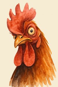 Le coq anxieux - Natalie Bruns
