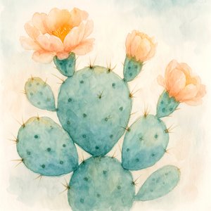 Cactus en fleurs à l