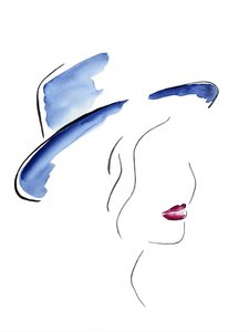 Chapeau bleu pour femme chic - Natalie Bruns