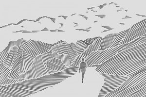 Sentier de montagne minimaliste - Natalie Bruns