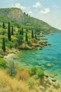 Une côte méditerranéenne paisible