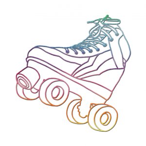 Skate Retro Rainbow - Natalie Bruns